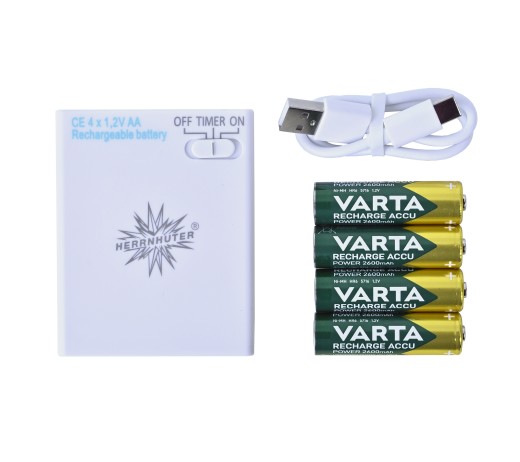 Akku-Batteriehalter mit Timer