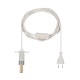 Kabel für Innensterne - mit LED, 4m, warmweiß