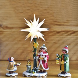 Hubrig Winterkind mit Herrnhuter Stern