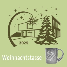 Weihnachtstasse, grün mit Manufaktur
